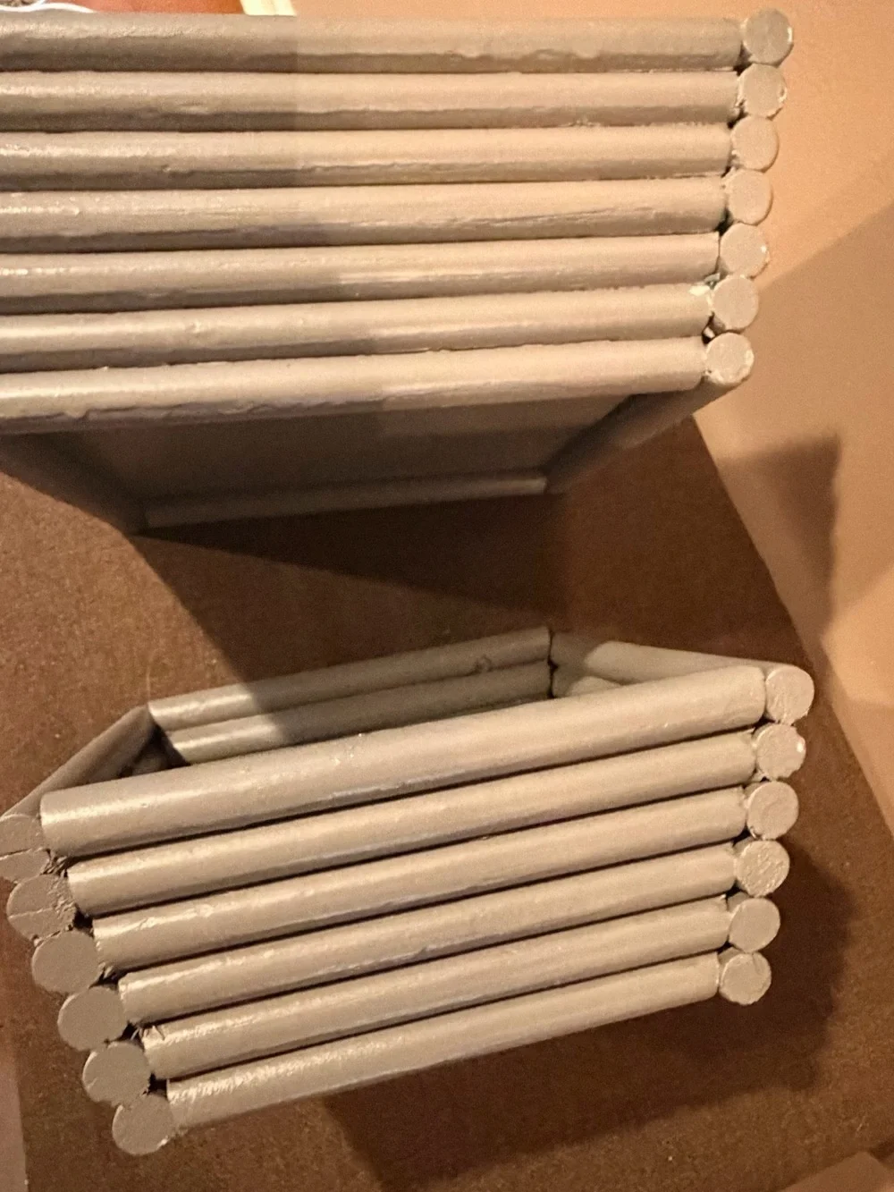 Handcrafted Gray Wooden Nesting Baskets - Home Accents
